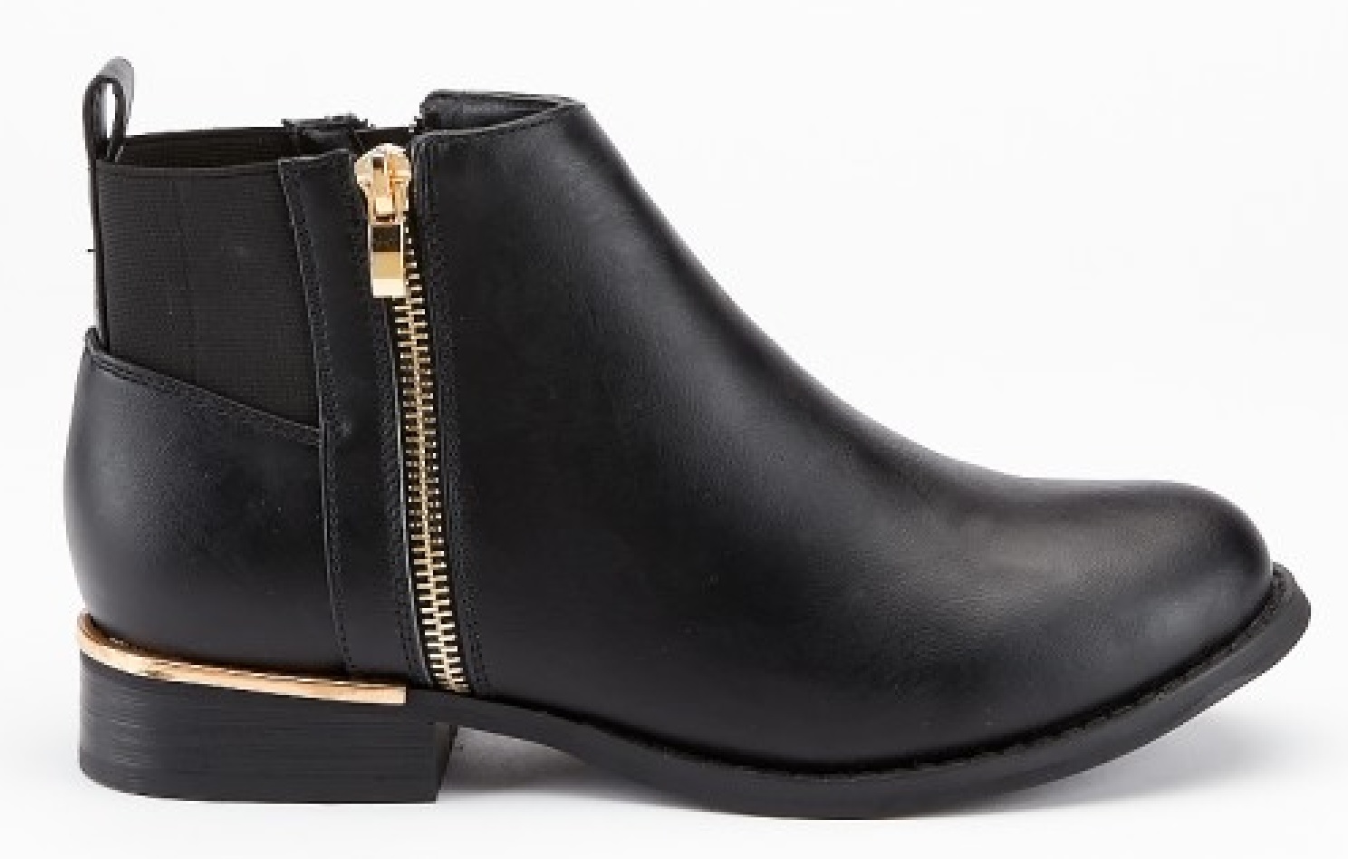 black low heel flats